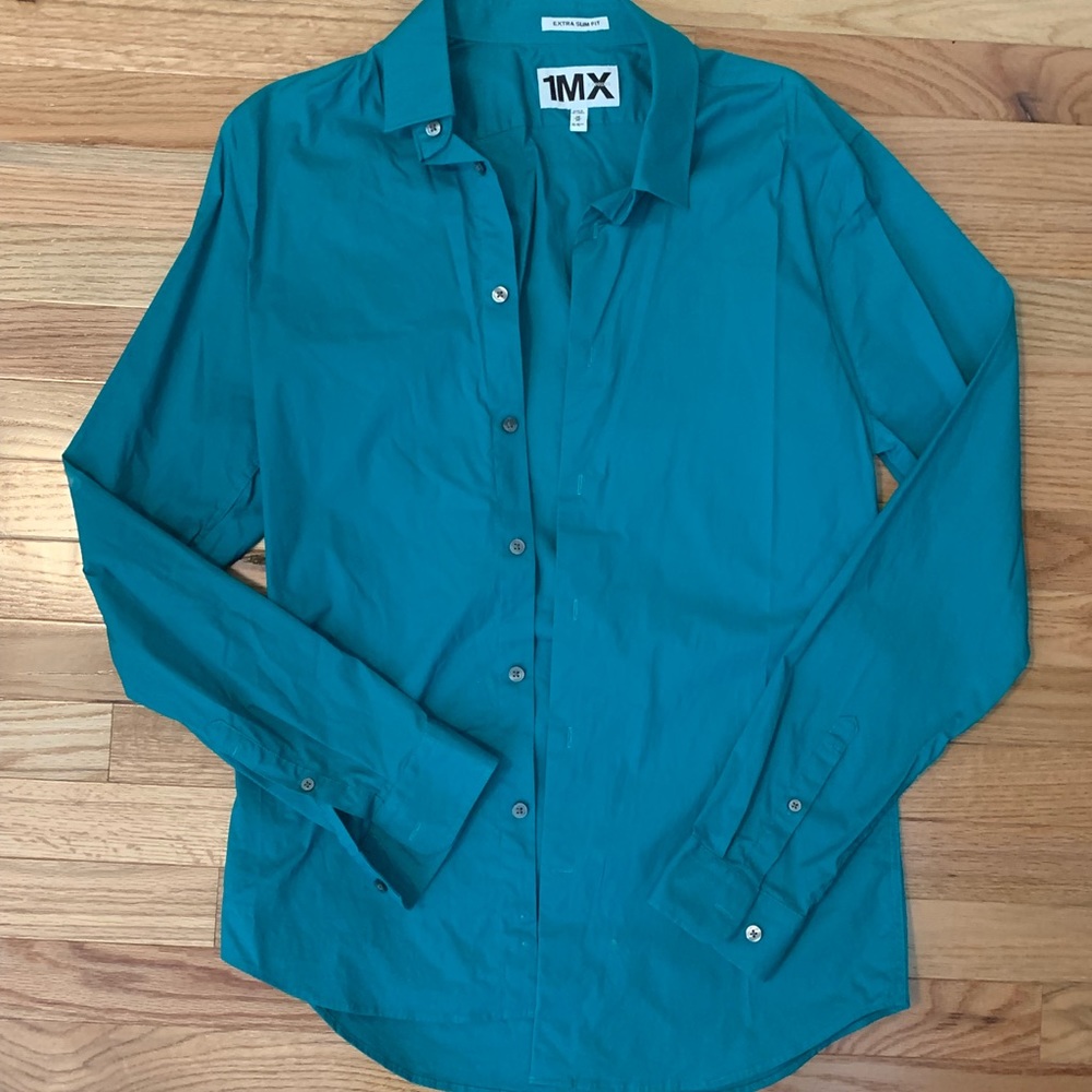 Express Teal Dress Shirt